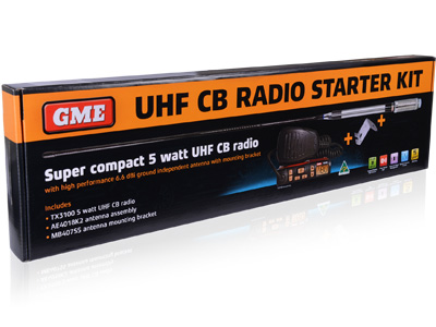 GME TX3100VP UHF Two Way CB Radio Starter Kit