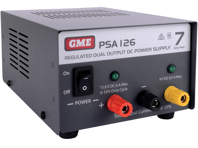 GME PSA126 7 Amp, Regulated DC Power Supply